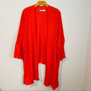 Zara Knit Orange Cardigan-Small
